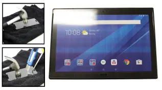 billigamobilskydd.se N&auml;yt&ouml;nsuoja karkaistusta lasista Lenovo Tab 4 10 Plus (ZA2M / ZA2R)