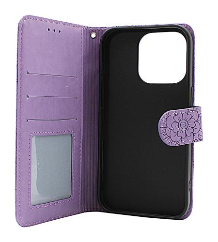billigamobilskydd.se Flower Standcase Wallet iPhone 14 Pro (6.1)