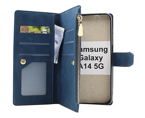 billigamobilskydd.se XL Standcase Luksuskotelo puhelimeen Samsung Galaxy A14 4G / 5G