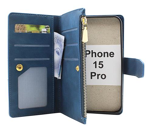 billigamobilskydd.se XL Standcase Luksuskotelo puhelimeen iPhone 15 Pro