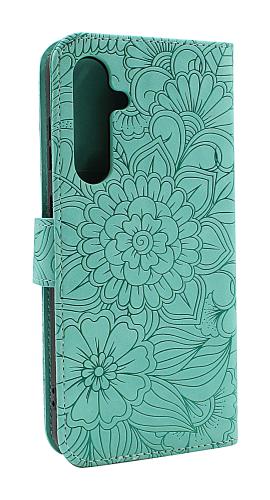 billigamobilskydd.se Flower Standcase Wallet Samsung Galaxy S23 FE 5G