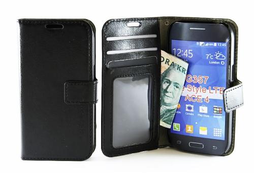 billigamobilskydd.se New Crazy Horse Lompakko Samsung Galaxy Ace 4