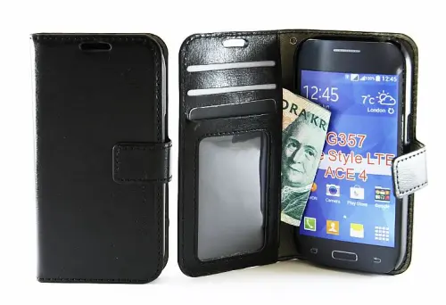 billigamobilskydd.se New Crazy Horse Lompakko Samsung Galaxy Ace 4