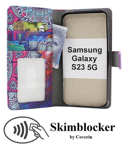 Coverin Skimblocker Design Magneettilompakko Samsung Galaxy S23 5G