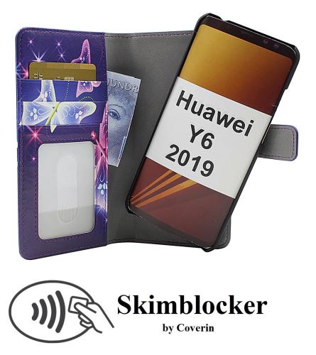 Coverin Skimblocker Design Magneettilompakko Huawei Y6 2019