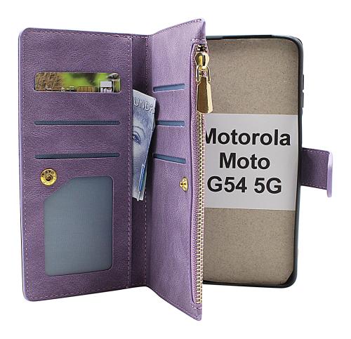 billigamobilskydd.se XL Standcase Luksuskotelo puhelimeen Motorola Moto G54 5G