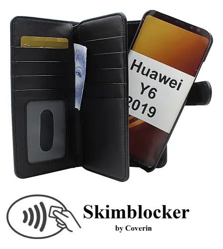 Coverin Skimblocker XL Magnet Wallet Huawei Y6 2019