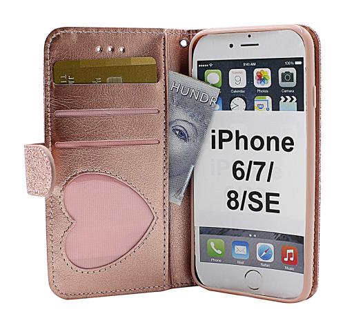 billigamobilskydd.se Standcase Glitter Wallet iPhone 7/8/SE 2nd Gen.