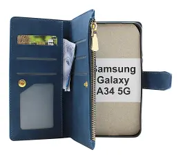 billigamobilskydd.se XL Standcase Luksuskotelo puhelimeen Samsung Galaxy A34 5G