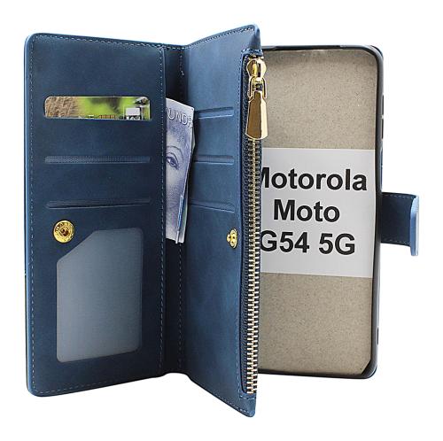 billigamobilskydd.se XL Standcase Luksuskotelo puhelimeen Motorola Moto G54 5G