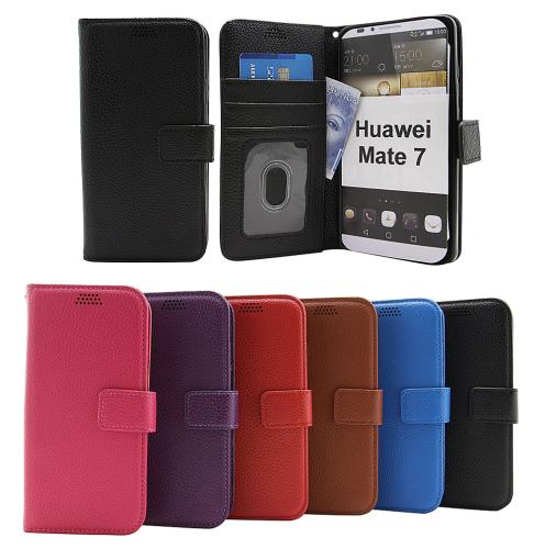 billigamobilskydd.se New Jalusta Lompakkokotelo Huawei Ascend Mate 7
