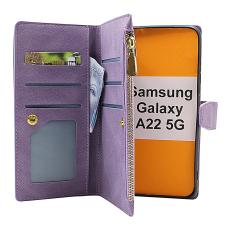 Coverin XL Standcase Luksuskotelo puhelimeen Samsung Galaxy A22 5G (SM-A226B)