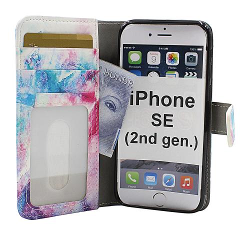 Coverin Skimblocker Design Magneettilompakko iPhone SE (2nd Generation)