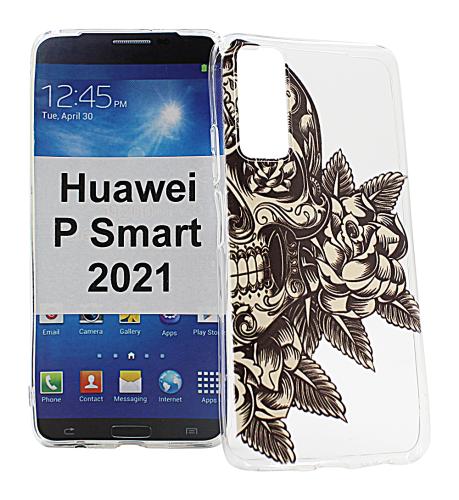 billigamobilskydd.se TPU-Designkotelo Huawei P Smart 2021