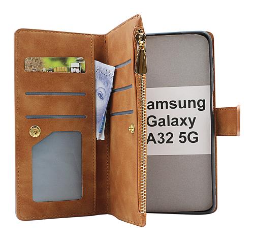 billigamobilskydd.se XL Standcase Luksuskotelo puhelimeen Samsung Galaxy A32 5G (SM-A326B)