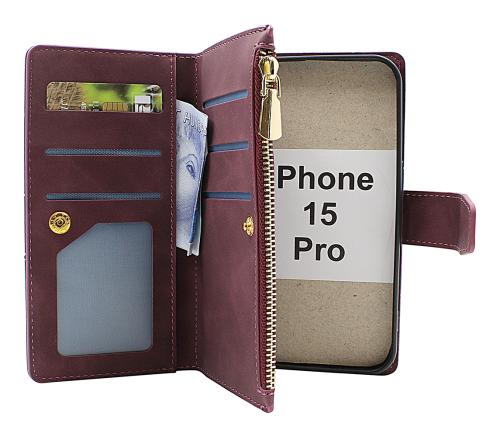 billigamobilskydd.se XL Standcase Luksuskotelo puhelimeen iPhone 15 Pro