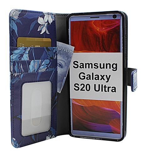 Coverin Skimblocker Design Magneettilompakko Samsung Galaxy S20 Ultra (G988B)