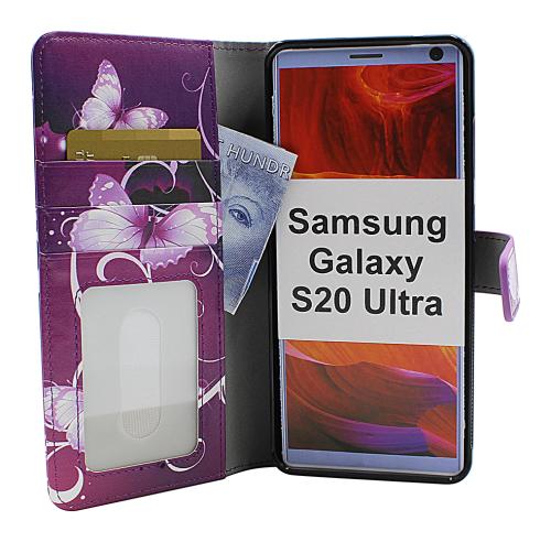 Coverin Skimblocker Design Magneettilompakko Samsung Galaxy S20 Ultra (G988B)