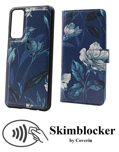 Coverin Skimblocker Design Magneettilompakko Huawei P Smart 2021