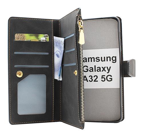 billigamobilskydd.se XL Standcase Luksuskotelo puhelimeen Samsung Galaxy A32 5G (SM-A326B)