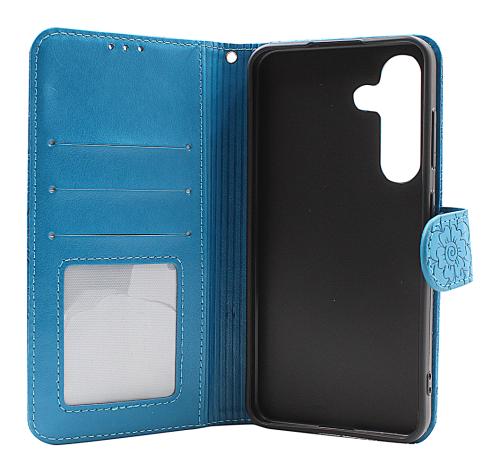 billigamobilskydd.se Flower Standcase Wallet Samsung Galaxy S24 5G (SM-S921B/DS)