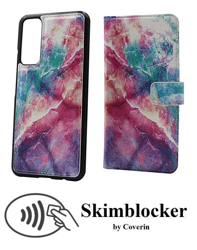 Coverin Skimblocker Design Magneettilompakko Huawei P Smart 2021