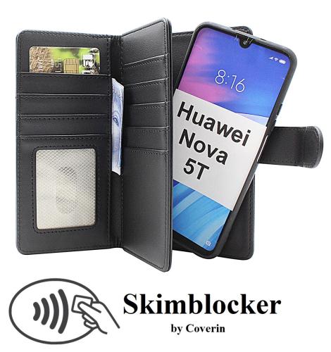 Skimblocker Huawei Nova 5T XL Magneetti Puhelimen Kuoret