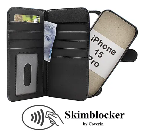 Coverin Skimblocker XL Magnet Wallet iPhone 15 Pro