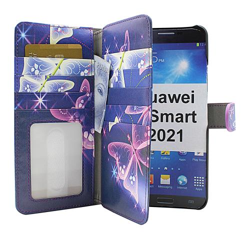 Coverin Skimblocker XL Magnet Designwallet Huawei P Smart 2021