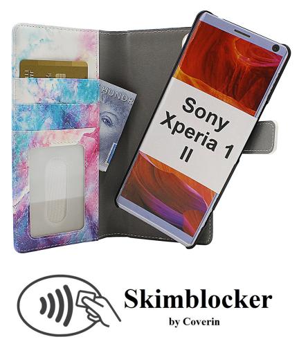 Coverin Skimblocker Design Magneettilompakko Sony Xperia 1 II (XQ-AT51)