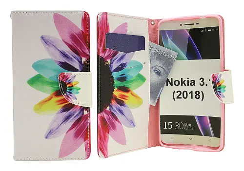 billigamobilskydd.se Kuviolompakko Nokia 3.1 (2018)