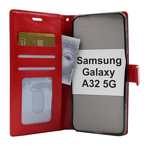billigamobilskydd.se Crazy Horse Lompakko Samsung Galaxy A32 5G (A326B)