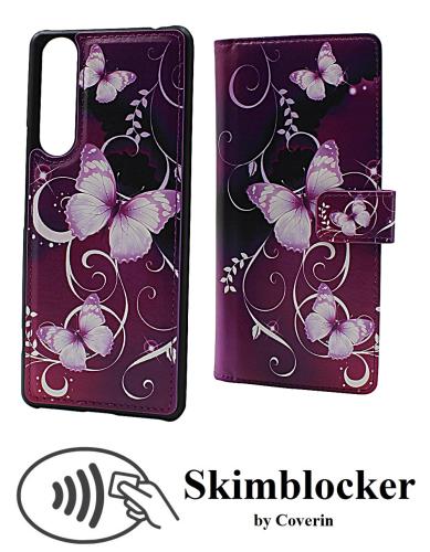Coverin Skimblocker Design Magneettilompakko Sony Xperia 1 II (XQ-AT51)