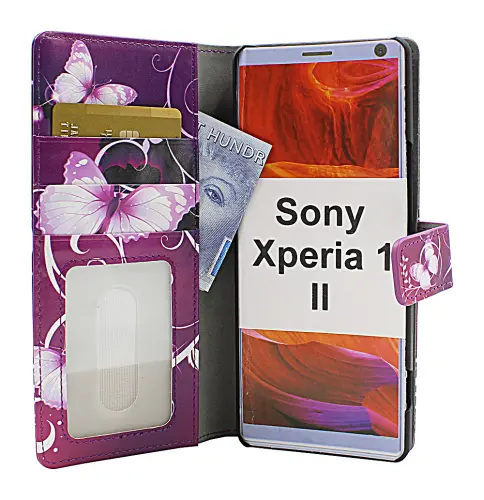 Coverin Skimblocker Design Magneettilompakko Sony Xperia 1 II (XQ-AT51)