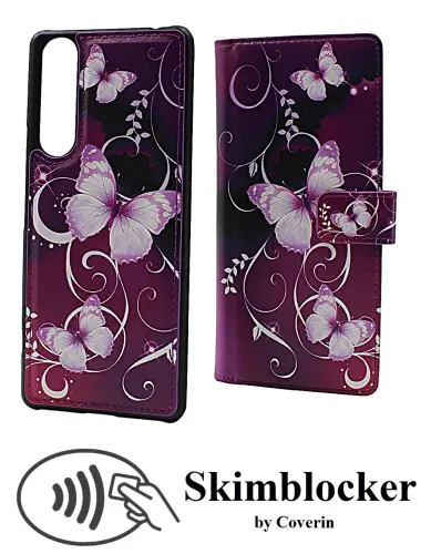 Coverin Skimblocker Design Magneettilompakko Sony Xperia 1 II (XQ-AT51)