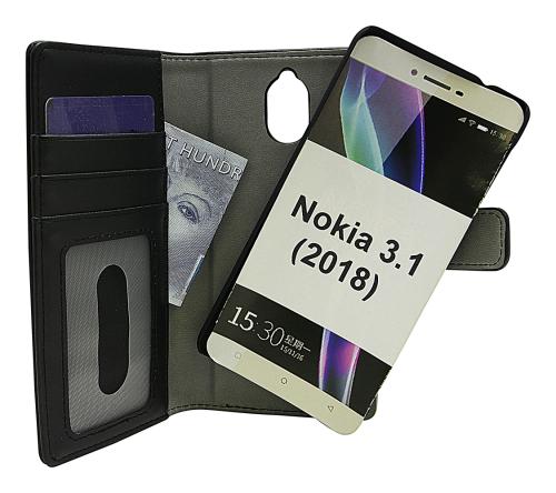 Coverin Skimblocker Magneettilompakko Nokia 3.1 (2018)