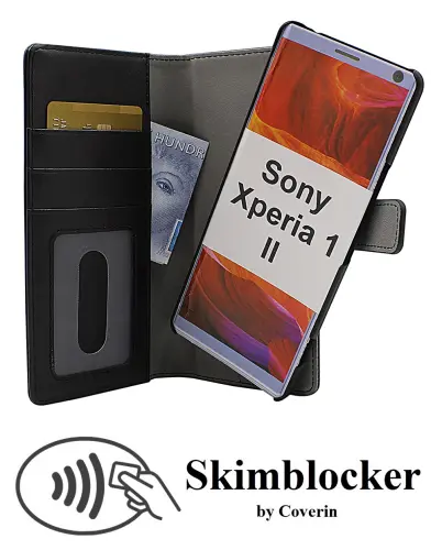 Coverin Skimblocker Magneettikotelo Sony Xperia 1 II (XQ-AT51)