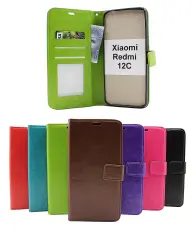 Coverin Crazy Horse Lompakko Xiaomi Redmi 12C