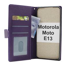 billigamobilskydd.se Zipper Standcase Wallet Motorola Moto E13
