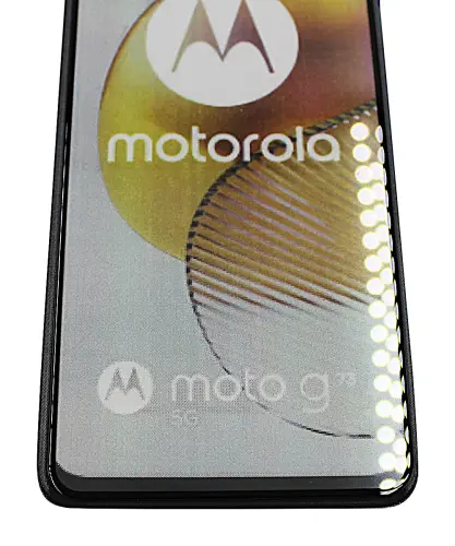 billigamobilskydd.se Full Frame Karkaistusta Lasista Motorola Moto G73 5G