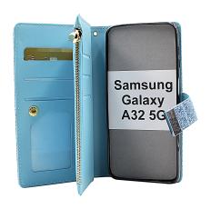 billigamobilskydd.se XL Standcase Glitterwallet puhelimeen Samsung Galaxy A32 5G (SM-A326B)