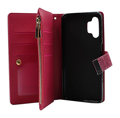 billigamobilskydd.se XL Standcase Glitterwallet puhelimeen Samsung Galaxy A32 5G (SM-A326B)