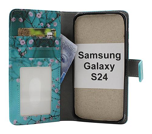 Coverin Skimblocker Design Magneettilompakko Samsung Galaxy S24 5G (SM-S921B/DS)