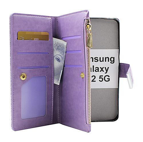 billigamobilskydd.se XL Standcase Glitterwallet puhelimeen Samsung Galaxy A32 5G (SM-A326B)