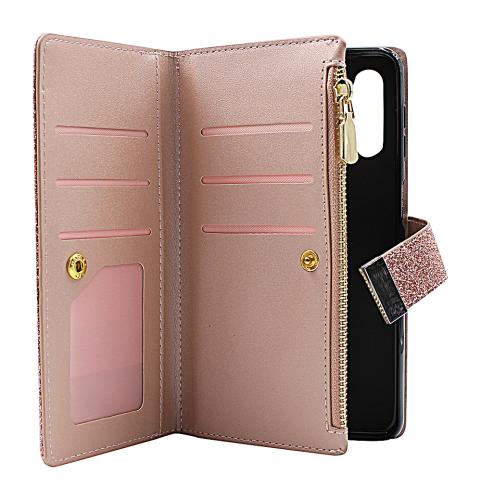 billigamobilskydd.se XL Standcase Glitterwallet puhelimeen Samsung Galaxy A32 5G (SM-A326B)