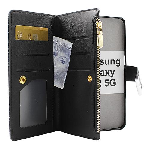 billigamobilskydd.se XL Standcase Glitterwallet puhelimeen Samsung Galaxy A32 5G (SM-A326B)