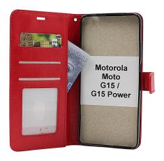 billigamobilskydd.se Crazy Horse Motorola Moto G15 / G15 Power Puhelimen Kuoret