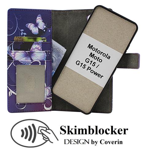 Coverin Skimblocker Motorola Moto G15 / G15 Power Magneetti Puhelimen Kuoret Design