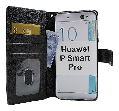 billigamobilskydd.se New Jalusta Lompakkokotelo Huawei P Smart Pro (STK-L21)