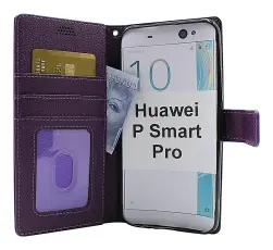 billigamobilskydd.se New Jalusta Lompakkokotelo Huawei P Smart Pro (STK-L21)